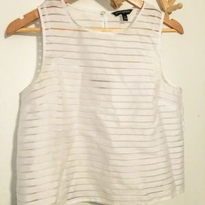 Banana Republic Boxy White Top